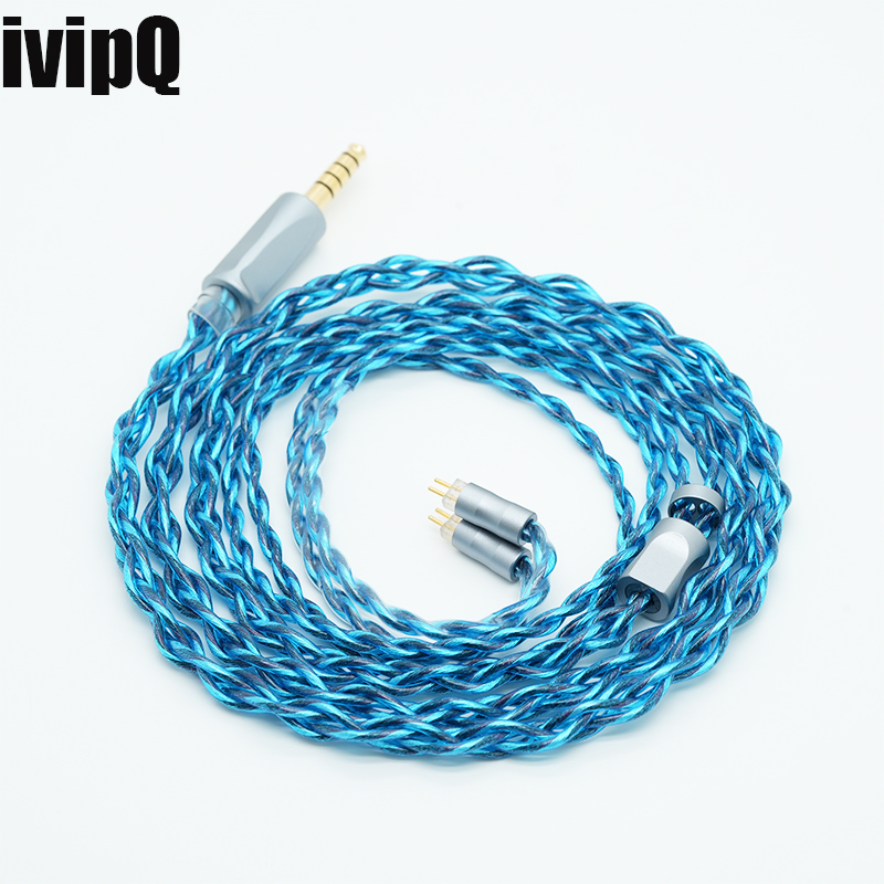 Balanced Headphone Cable 4.4Mm Mmcx - ivipQ A22 4-Core Kopfhörer-Upgrade-Kabel, 2,5 3,5