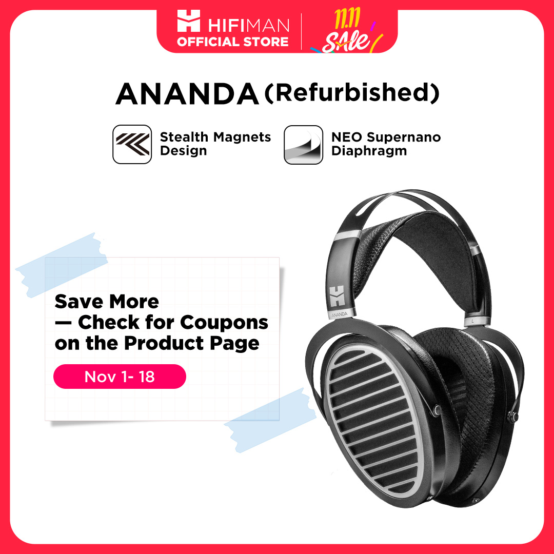 Audiophile Open Back Planar Headphones - Generalüberholte HIFIMAN Ananda Stealth Magnet Version
