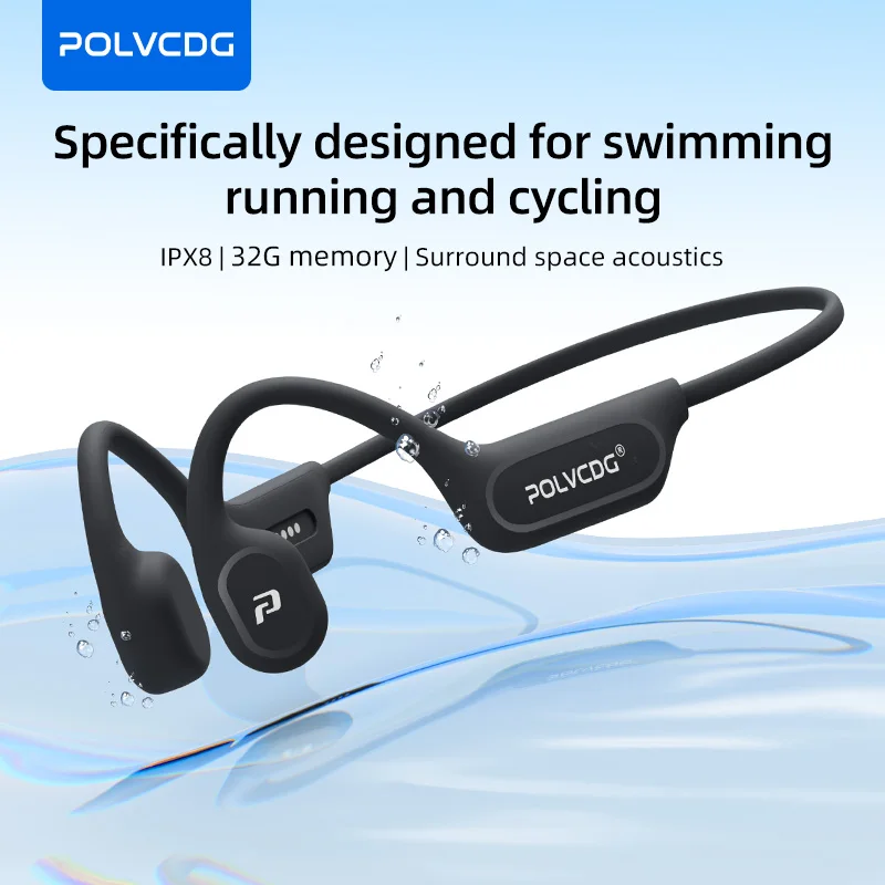 Bone Conduction Headphones Swimming Ip68 - POLVCDG X9 Knochenleitungs-Kopfhörer 32G IPX8 Wasserdicht