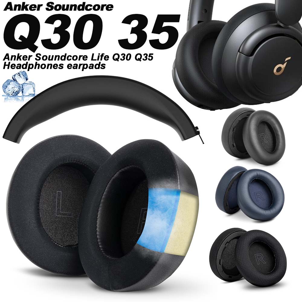 Headphone Replacement Ear Pads Memory Foam - Ohrpolster für Anker Soundcore Life Q30