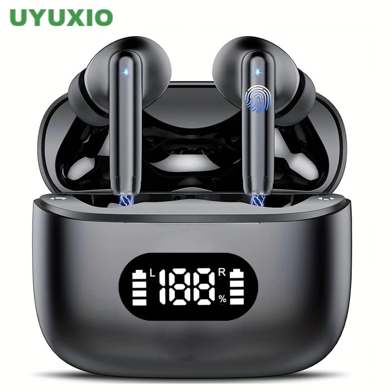 Noise Cancelling Earbuds Tws Transparency - UYUXIO Kabelloser Kopfhörer, 40 dB, Geräuschunterdrückung,