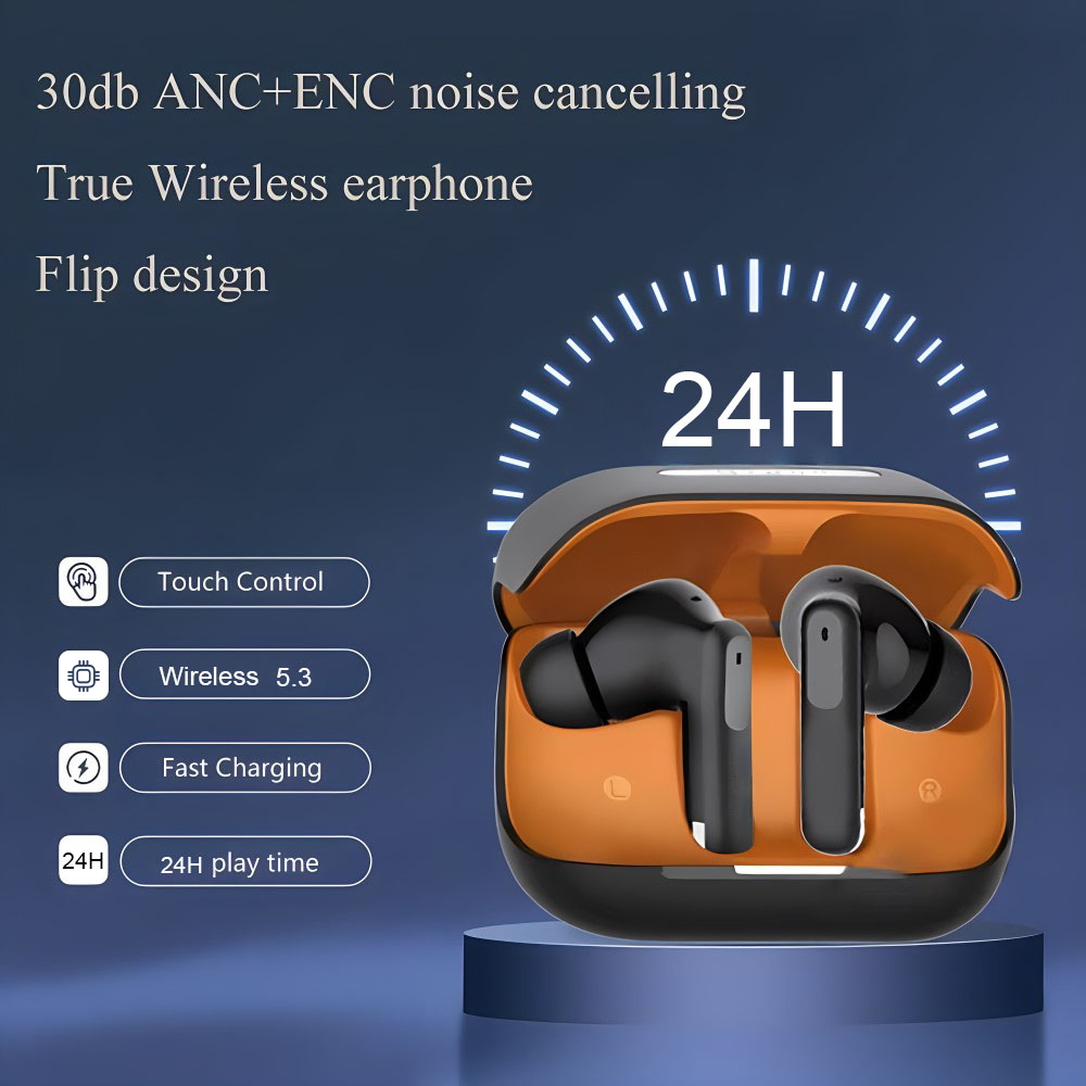 Active Noise Cancelling Headphones Over Ear - Drahtloses Bluetooth 5.3-Headset mit ANC-Sport-Headset mit