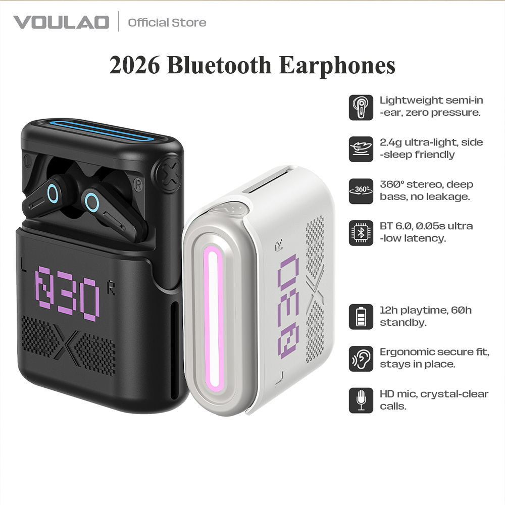 Wireless Earbuds Gaming Low Latency - VOULAO VL03 Bluetooth-Gaming-Kopfhörer mit geringer Latenz,