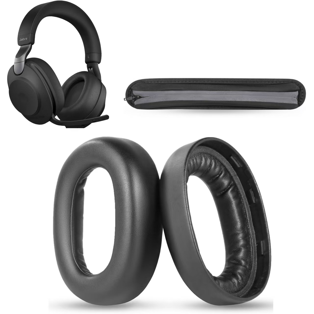 Headphone Replacement Ear Pads Memory Foam - Ohrpolster für Jabra Evolve2 85 UC/Evolve2