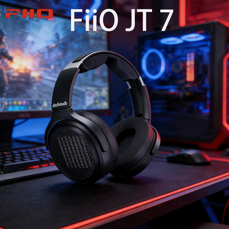 Audiophile Open Back Planar Headphones - FiiO JT7 HiFi Audiophile Open-Back Planar-Magnet-Kopfhörer