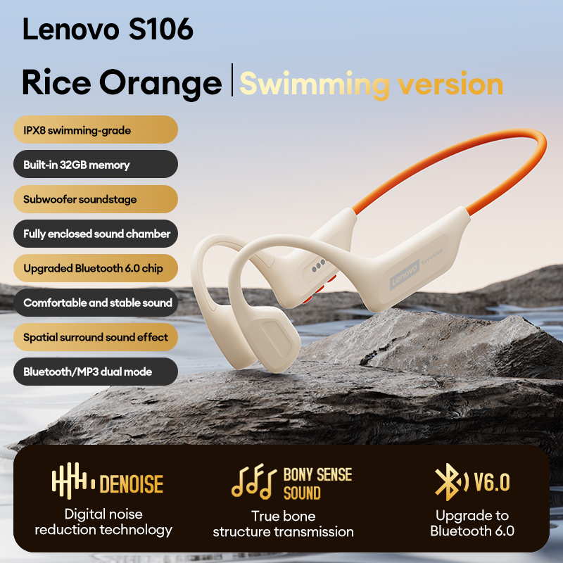 Choice Lenovo S106 Knochenleit – Bone Conduction Headphones Swimming Ip68 Bewertung und Preis