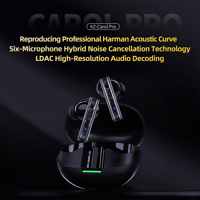 KZ Carol Pro TWS Bluetooth 5.4 – Active Noise Cancelling Headphones Over Ear Bewertung und Preis