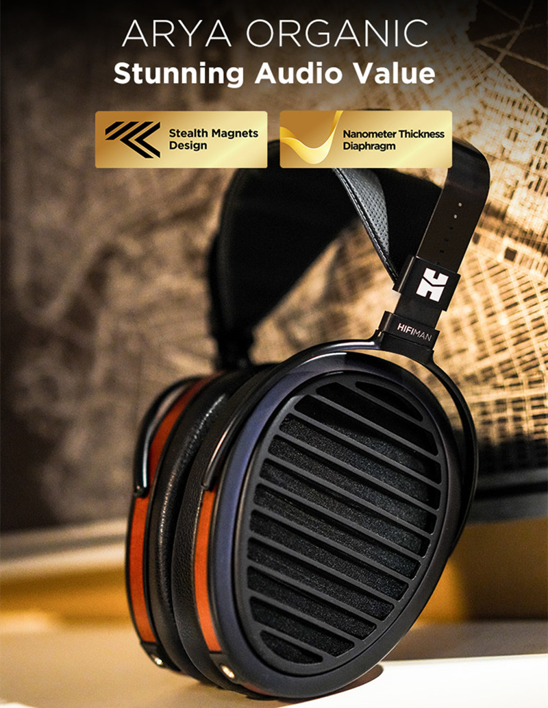 Original HIFIMAN Arya Organic  – Audiophile Open Back Planar Headphones Bewertung und Preis