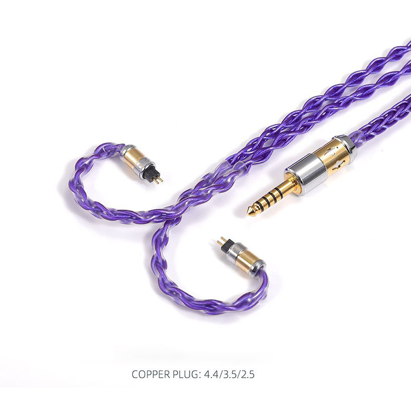8-Kern Versilbertes MMCX Kopfh – Balanced Headphone Cable 4.4Mm Mmcx Bewertung und Preis