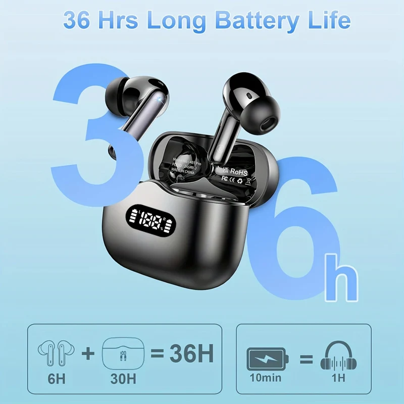 UYUXIO Kabelloser Kopfhörer, 4 – Noise Cancelling Earbuds Tws Transparency Bewertung und Preis