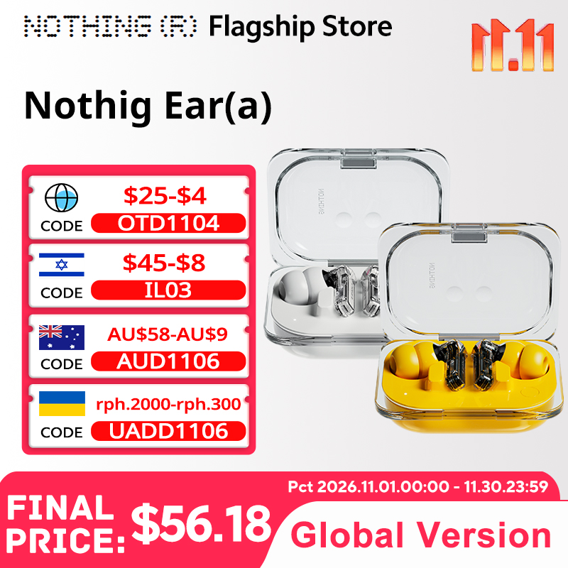 Globale Version Nothing Ear (a – Active Noise Cancelling Headphones Over Ear Bewertung und Preis