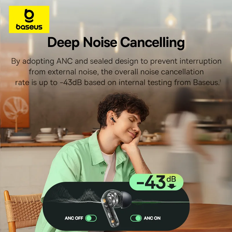 Baseus Bass EP10 NC -43dB Gerä – Active Noise Cancelling Headphones Over Ear Bewertung und Preis