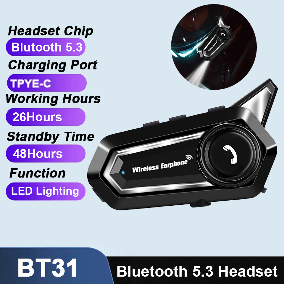 BT31 Motorradhelm-Headset, Blu – Anc Wireless Headphones Bluetooth 5.3 Bewertung und Preis