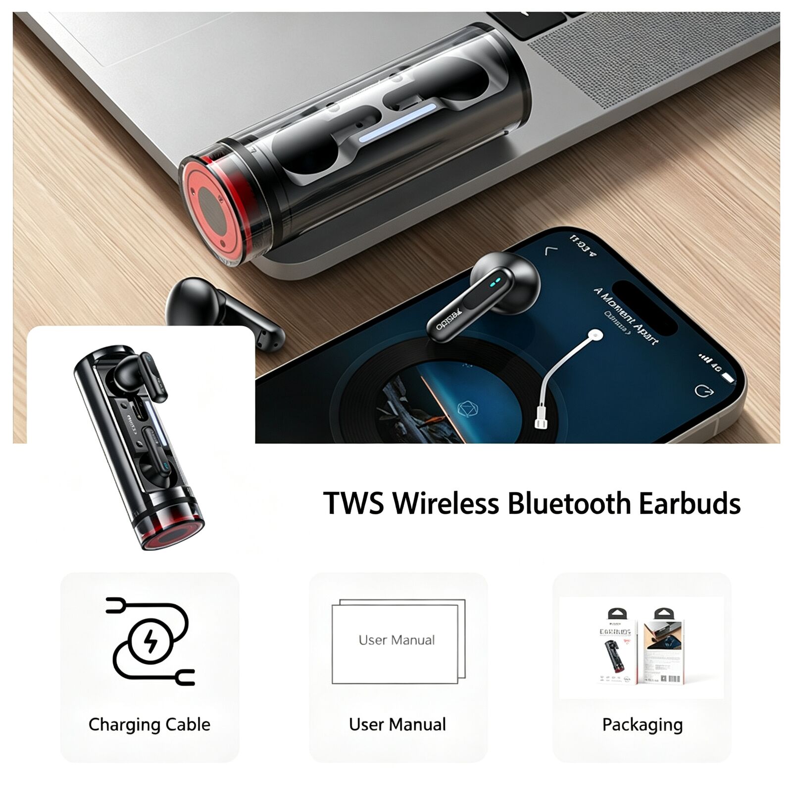 TWS Kabellose Bluetooth-Ohrhör – Noise Cancelling Earbuds Tws Transparency Bewertung und Preis