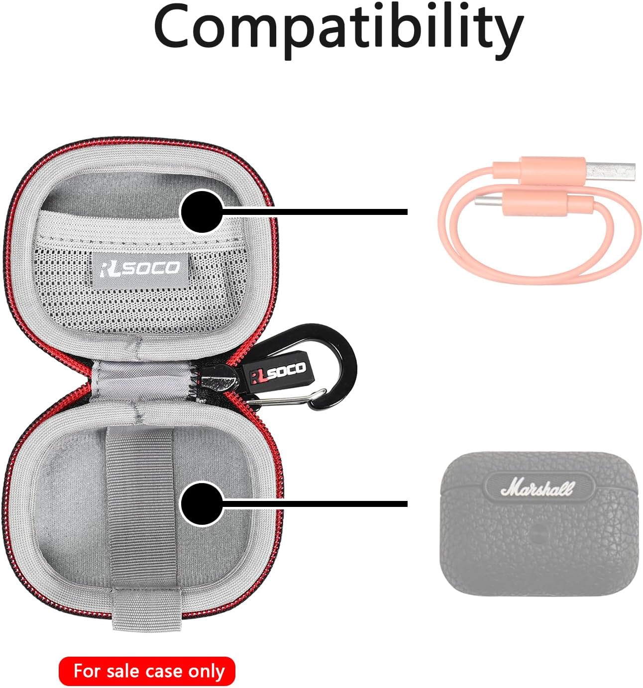 Kopfhörer tasche für Marshall- – Headphone Carrying Hard Case Travel Bewertung und Preis
