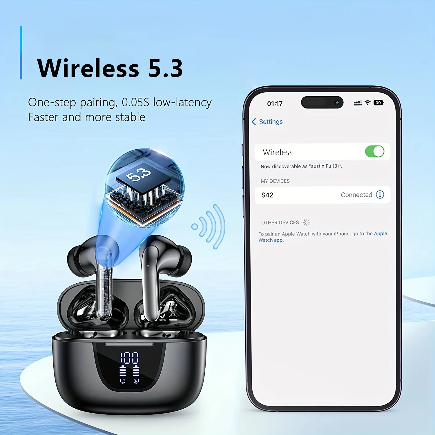 Drahtloser Kopfhörer, 40 dB, G – Noise Cancelling Earbuds Tws Transparency Bewertung und Preis